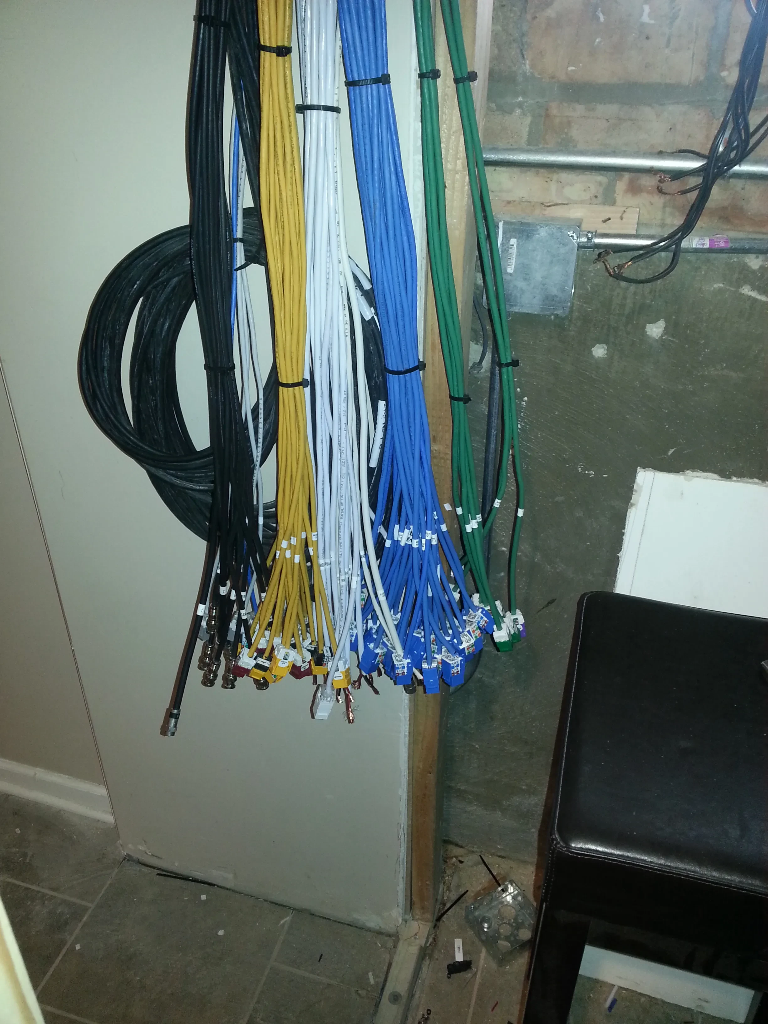 Data center fiber optic fusion splicing and rack cabling cleanup by Wiring Experts in Chicago IL